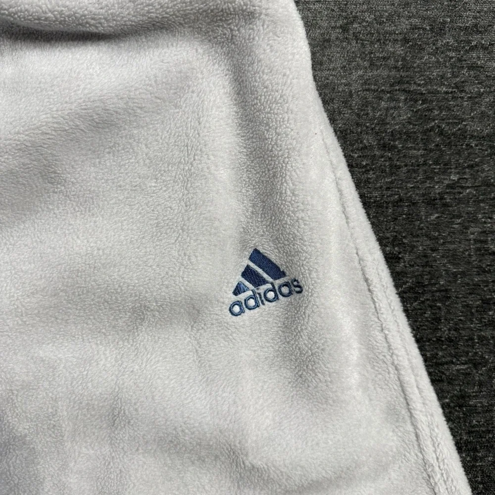 Vintage‎ Adidas Gray Fleece Sweatpants Men's Size Large Elastic Waistband Soft